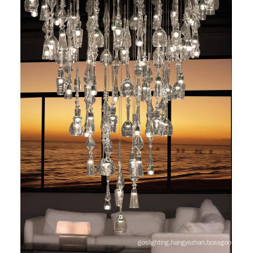 Shining Banquet LED Clear Glass Hanging Project Decoration Light